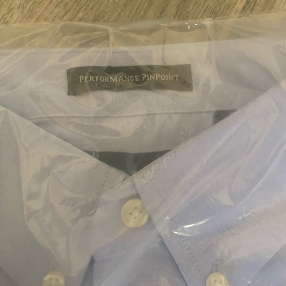 NWT ULTRACLUB PERFORMANCE PINPOINT LONG SLEEVE DRESS SHIRT LARGE LIGHT BLUE - Picture 7 of 9